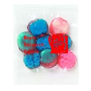 Custom Promotional 1 oz. Promo Snax Bag - Gummy Brains