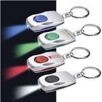 Imprinted Flashlight Keychains - Button Key-Light