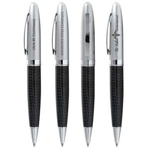 Custom Promotional BIC Carbon Fiber Twist Ballpoint