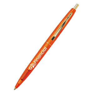 Custom Promotional BIC Clear Clics Gold