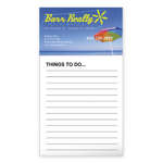 Imprinted Business Card Magnets - 30 mil Business Card Magnet and 50 Sheet Non-Adhesive Notepad 
