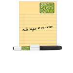 Promotional Dry Erase Magnets - 20 mil Dry Erase Magnet with Marker and Clip - 4"W x 5-1/4"H 
