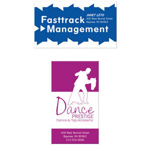 Custom Promotional 1 Color Economy Business Card Magnet - 2"W x 3-1/2"H, 20 mil