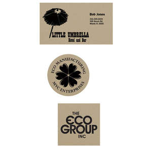 BIC Ecolutions Recycled Paper Magnet - Small Business Card Natural