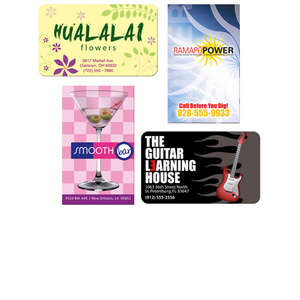 Jumbo 4-Color Process Business Card Magnets - 4-Color Process Business Card 2-1/2"W x 4-1/8"H, 30 mil White