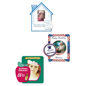 Custom Promotional Picture Frame Magnets - Small House, 30 mil