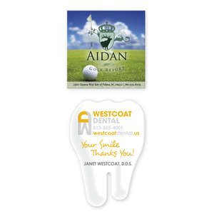 Custom Promotional Small Stock Shape Magnets - Tooth, 20 mil