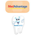 Promotional Medical & Healthcare Magnets - Small Stock Shape Magnets - Tooth, 30 mil