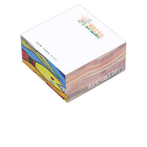 Custom Promotional Ecolutions Non-Adhesive Cubes - 3" x 3" x 1-1/2"