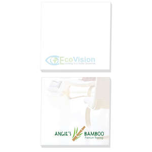 Custom Promotional BIC Ecolutions 3" x 3" Adhesive Notepads - 100 sheet pad