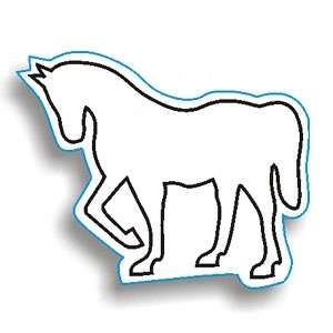 Custom Promotional Horse Magnet with Stock Design