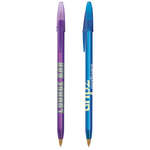 Imprinted Stick Pens - BIC Style Clear