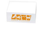 Logo Note Cubes - BIC Value Non-Adhesive Cubes - 3" x 3" x 1"