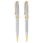 Imprinted Twist Pens - BIC Worthington Chrome Twist Style Ballpoint