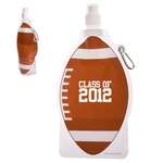 Custom Water Bottles - HydroPouch 16 oz. Football Collapsible Water Bottle
