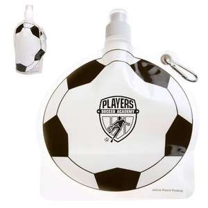 HydroPouch 24 oz. Soccer Ball Collapsible Water Bottle 