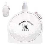 Logo Water Bottles - HydroPouch 24 oz. Golf Ball Collapsible Water Bottle