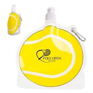 Custom Promotional HydroPouch 24 oz. Tennis Ball Collapsible Water Bottle