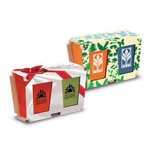 Custom Promotional Promo Planter - 2-Pack Planter Set