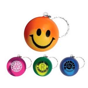 Custom Promotional Mood Smiley Face Stress Key Chain