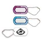Promotional Travel & Personal Care Items - Ultraviolet Meter Tag - 4-1/2" Ball Chain