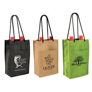 Non-Woven Double Bottle Wine Bag 