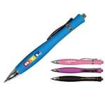 Promotional Click Pens - Hourglass Soft-Touch Pen - Full Color Digital