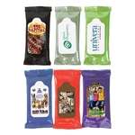 Promotional Personal Care Items - Antibacterial Wet Wipes - Full Color Digital