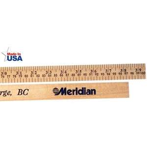 Meterstick - Lacquer Finish, English and Metric Scales 