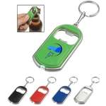 Promotional Flashlight Keychains - Bottle Opener Key Chain with LED Light