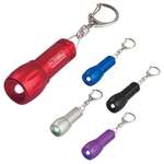 Custom Flashlights - Mini Aluminum LED Light with Key Chain