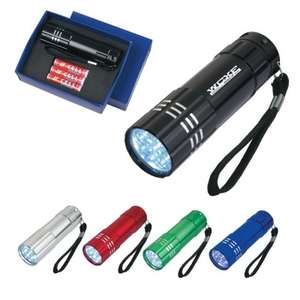 Custom Promotional Aluminum LED Flashlight with Strap