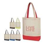 Logo Totes & Canvas  Bags - Non-woven Jute Tote Bag