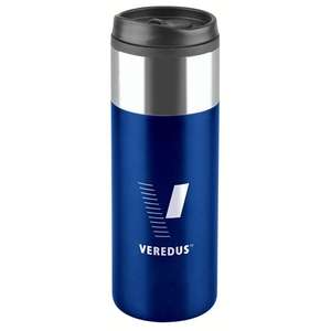 Chrome Top Slim Travel Tumbler Blue