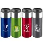 Personalized Coffee Mugs - Chrome Top Slim Travel Tumbler