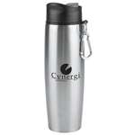 Custom Water Bottles - 20 oz. Stainless Water Bottle with Carabiner