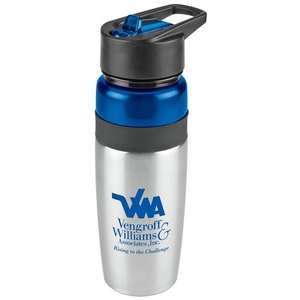25 oz. Titan Stainless Water Bottle with Loop Blue