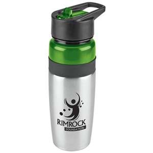 25 oz. Titan Stainless Water Bottle with Loop Green