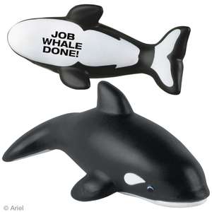 Custom Promotional Killer Whale Stress Ball