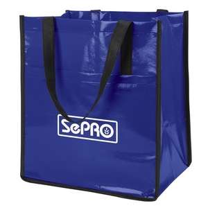 Nonwoven Slick Shopper Tote Blue