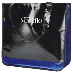Nonwoven Slick Midnight Tote Blue