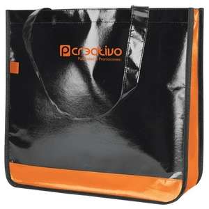 Nonwoven Slick Midnight Tote Orange