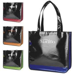 Custom Promotional Nonwoven Slick Midnight Tote