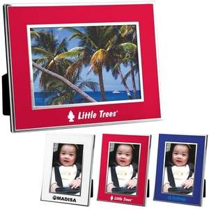 Custom Promotional 4" x 6" Chrome Border Picture Frame