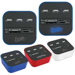 Custom Promotional Podium Pocket Card Reader/Hub