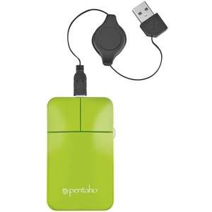 Hi Society Glossy Light-Up Mouse Green, Lime