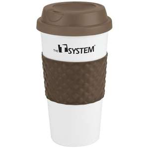 19 oz. Wake Up Color Banded Classic Coffee Cup 