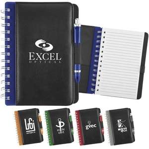 Custom Promotional Two-Tone Preston Notebook - 5" x 7"