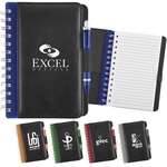 Wholesale Journals, Organizers & Portfolios - Two-Tone Preston Notebook - 5" x 7"