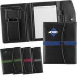 Imprinted Journals, Organizers & Portfolios - Mayfair Stripe Portfolio